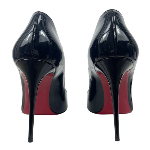 Christian Louboutin Hot Chick 100 Patent Leather Pump Black Size 38.5 - Picture 10 of 13